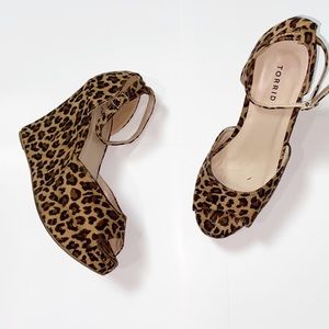 Torrid Wedge Leopard print Heels